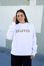 Load image into Gallery viewer, &#39;Beloved&#39; Heavyweight Oversized Crewneck in White
