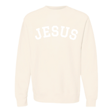 Load image into Gallery viewer, &#39;Jesus&#39; Heavyweight Oversized Crewneck in Alabaster
