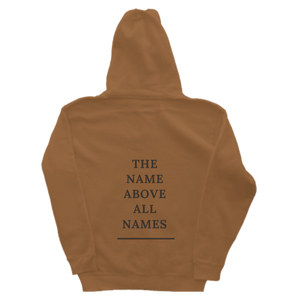 'The Name Above All Names' Hoodie in Saddle