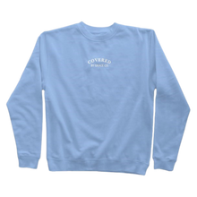 Load image into Gallery viewer, &#39;Covered By Grace Co.&#39; Oversized Crewneck in Sky Blue
