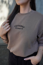 Load image into Gallery viewer, &#39;Covered By Grace Co.&#39; Oversized Crewneck in Desert Taupe
